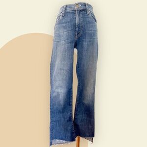 Mother Denim Insider Crop Step Fray in Not Rough Enough 25
